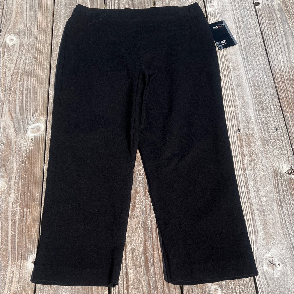 Style & Co. Black Stretch Capri Pants